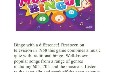 EVENT: Musical Bingo at the Guildhall