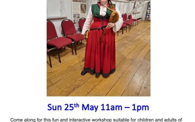 Tudor Storytelling, Music and Dance for children and adults  Sun 25 May 11am – 1pm